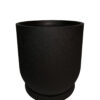 MACETA CAPSULA GRANITO NEGRO 48X43CM