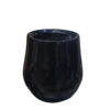 MACETA PERA NEGRO 40X30 FIBRA DE VIDRIO