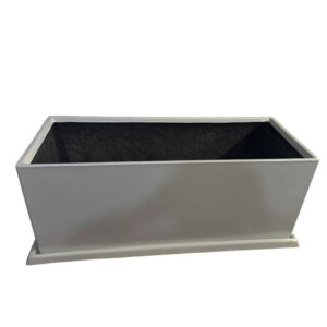 Alternative view of JARDINERA RECTANGULAR BLANCO 100X40X40CM