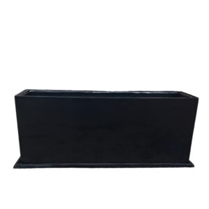 JARDINERA RECTANGULAR NEGRO 100X40X30CM