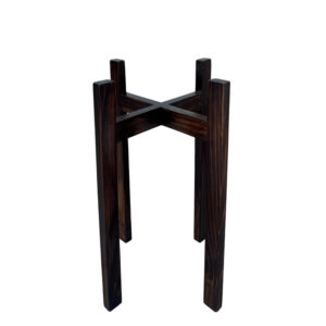 PORTAMACETA DE MADERA MARRON 40X22CM